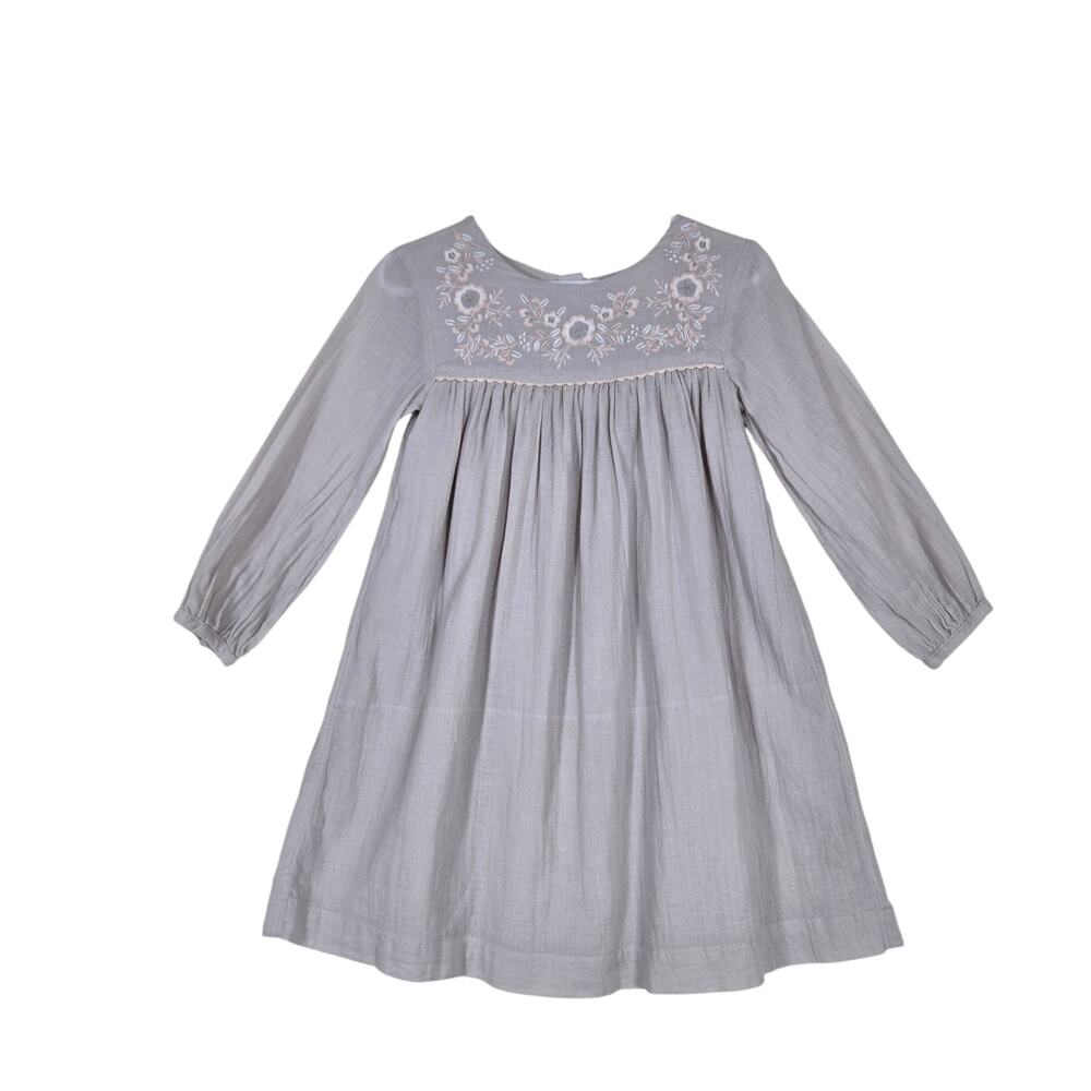 Ruby & Bloom Dress Girls Sz 2 Embroidered Smocked Heirloom Cottagecore